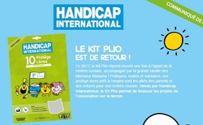 Find out about the Plio Kit for Handicap International